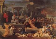 Bourdon, Sebastien Slaughter of the Innocents oil painting on canvas